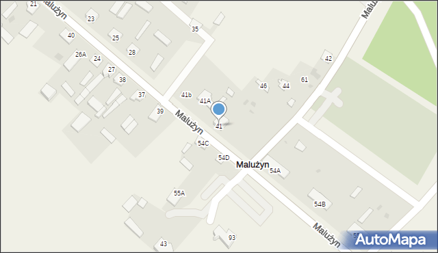 Malużyn, Malużyn, 41, mapa Malużyn