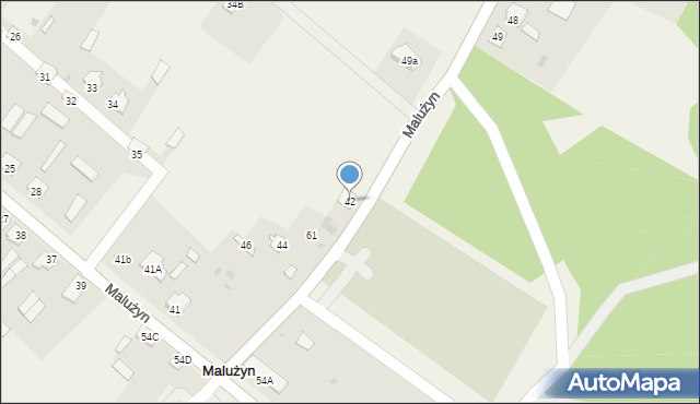 Malużyn, Malużyn, 42, mapa Malużyn