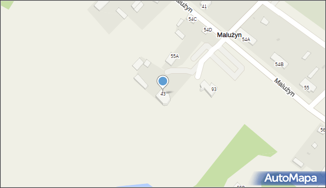 Malużyn, Malużyn, 43, mapa Malużyn