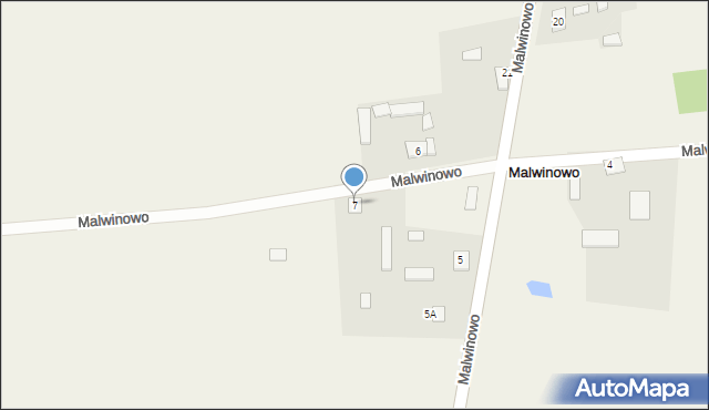 Malwinowo, Malwinowo, 7, mapa Malwinowo