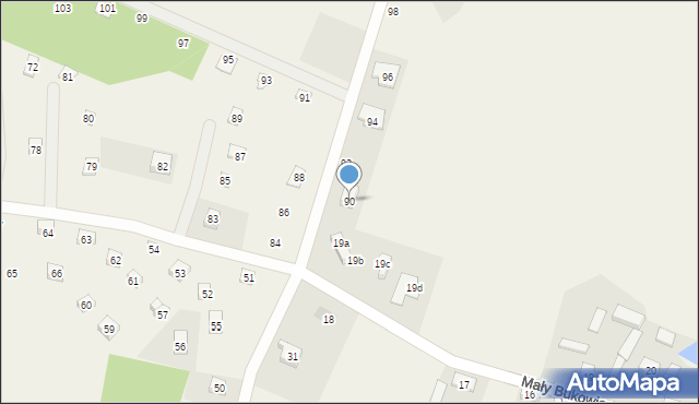 Mały Bukowiec, Mały Bukowiec, 90, mapa Mały Bukowiec