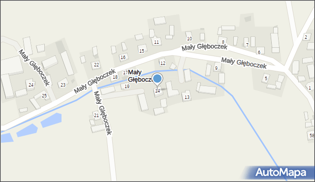 Mały Głęboczek, Mały Głęboczek, 14, mapa Mały Głęboczek