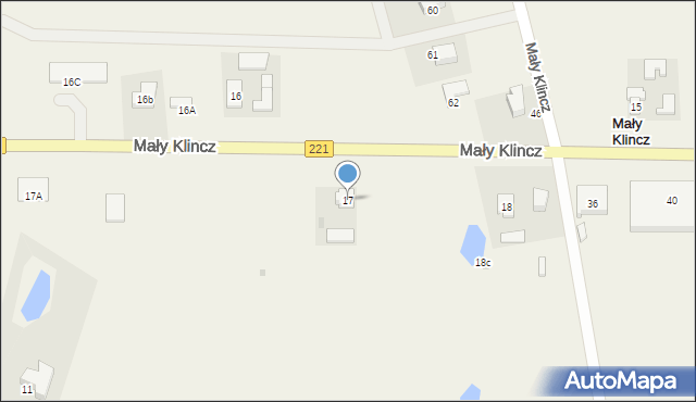 Mały Klincz, Mały Klincz, 17, mapa Mały Klincz