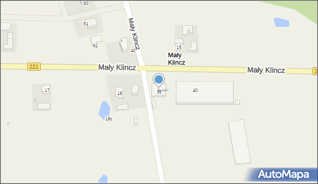 Mały Klincz, Mały Klincz, 36, mapa Mały Klincz