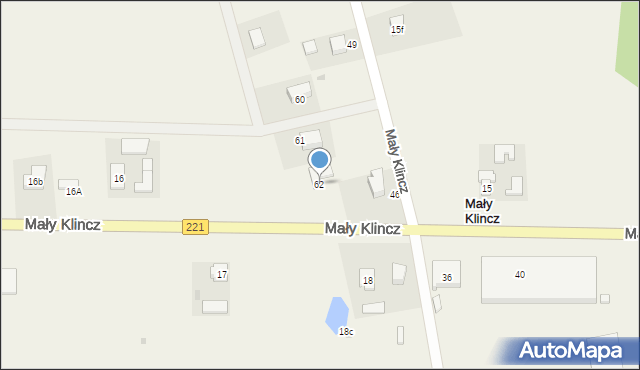 Mały Klincz, Mały Klincz, 62, mapa Mały Klincz