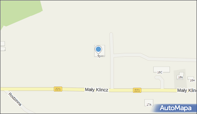 Mały Klincz, Mały Klincz, 70, mapa Mały Klincz