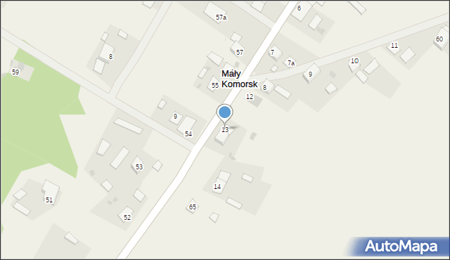 Mały Komorsk, Mały Komorsk, 13, mapa Mały Komorsk