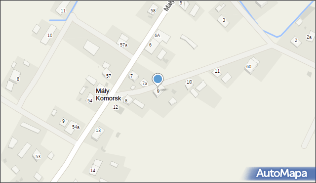 Mały Komorsk, Mały Komorsk, 9, mapa Mały Komorsk