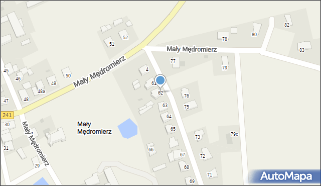 Mały Mędromierz, Mały Mędromierz, 62, mapa Mały Mędromierz