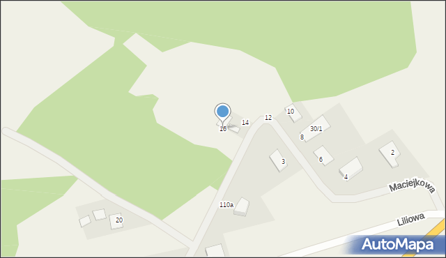Mały Rudnik, Maciejkowa, 16, mapa Mały Rudnik
