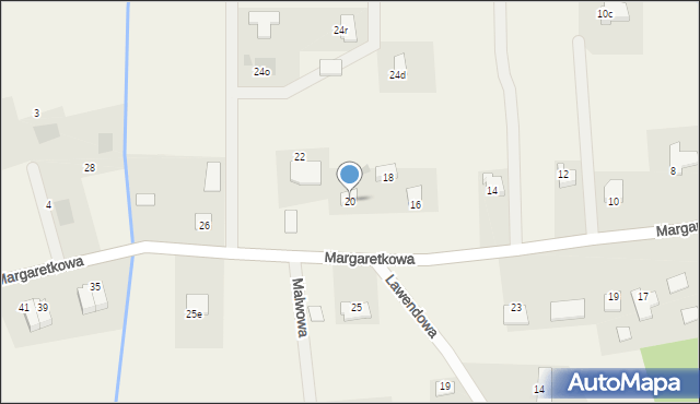 Mały Rudnik, Margaretkowa, 20, mapa Mały Rudnik