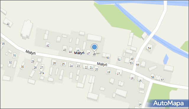 Małyń, Małyń, 48, mapa Małyń