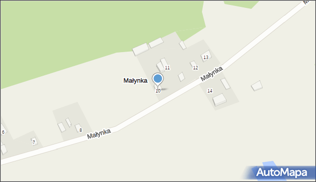 Małynka, Małynka, 10, mapa Małynka