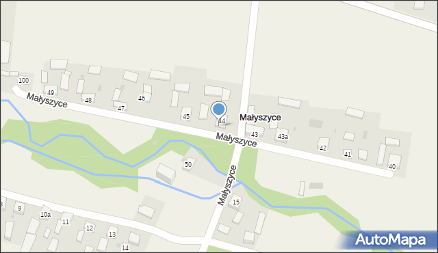 Małyszyce, Małyszyce, 44, mapa Małyszyce