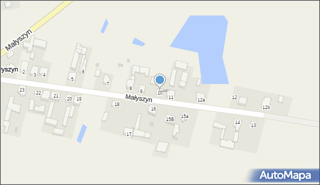 Małyszyn, Małyszyn, 10, mapa Małyszyn