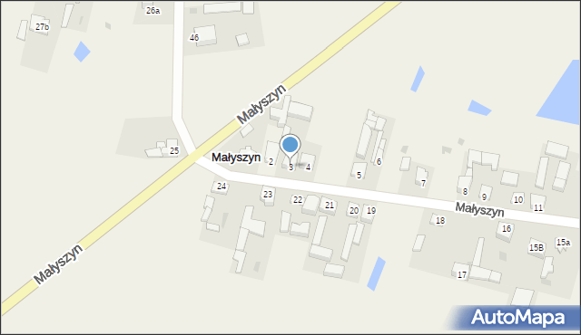 Małyszyn, Małyszyn, 3, mapa Małyszyn