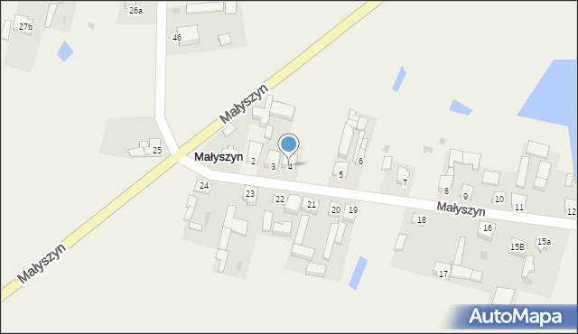 Małyszyn, Małyszyn, 4, mapa Małyszyn