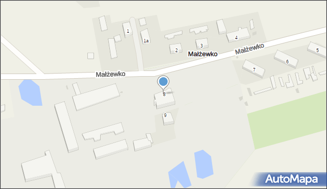 Małżewko, Małżewko, 8, mapa Małżewko