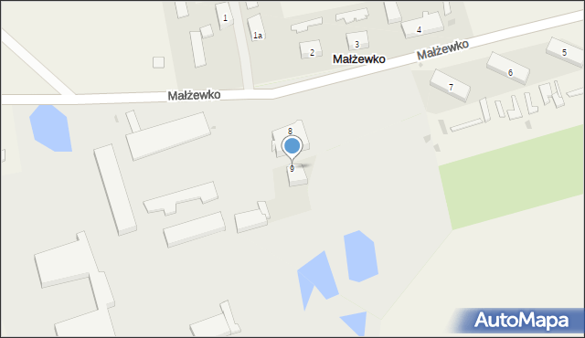 Małżewko, Małżewko, 9, mapa Małżewko