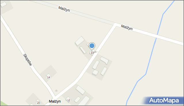 Malżyn, Malżyn, 13, mapa Malżyn