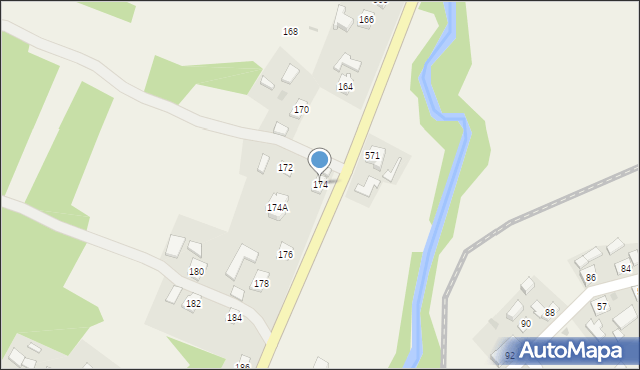 Manasterz, Manasterz, 174, mapa Manasterz