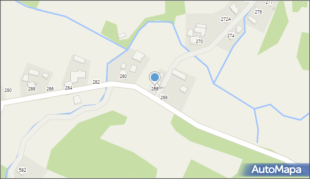 Manasterz, Manasterz, 268A, mapa Manasterz