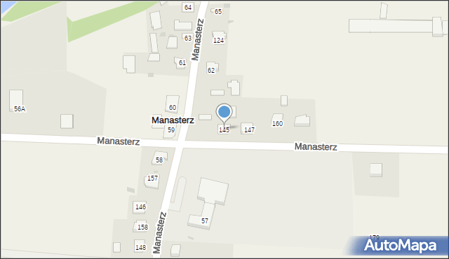 Manasterz, Manasterz, 145, mapa Manasterz