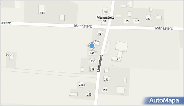 Manasterz, Manasterz, 146, mapa Manasterz