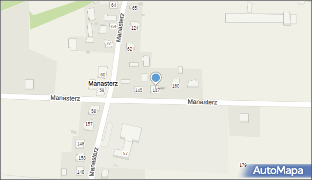 Manasterz, Manasterz, 147, mapa Manasterz