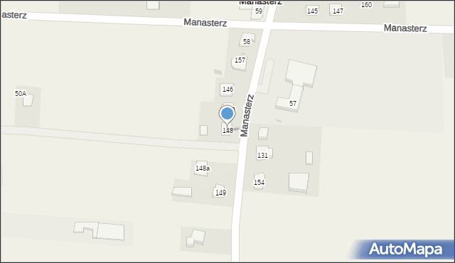 Manasterz, Manasterz, 148, mapa Manasterz