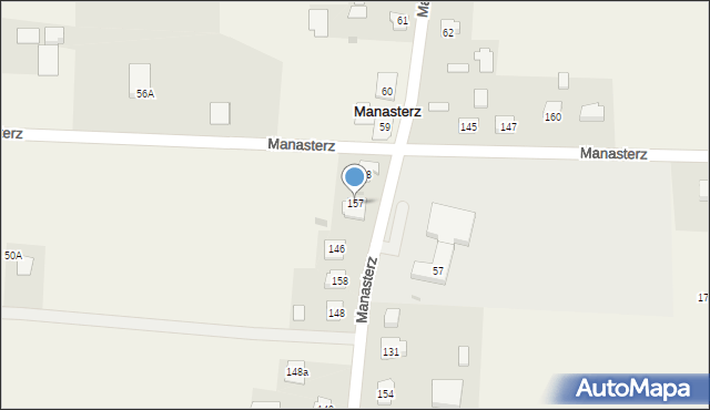 Manasterz, Manasterz, 157, mapa Manasterz