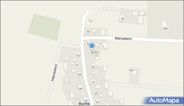 Manasterz, Manasterz, 52, mapa Manasterz