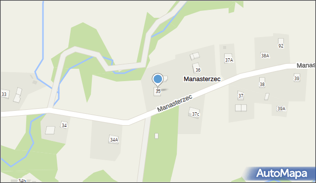 Manasterzec, Manasterzec, 35, mapa Manasterzec