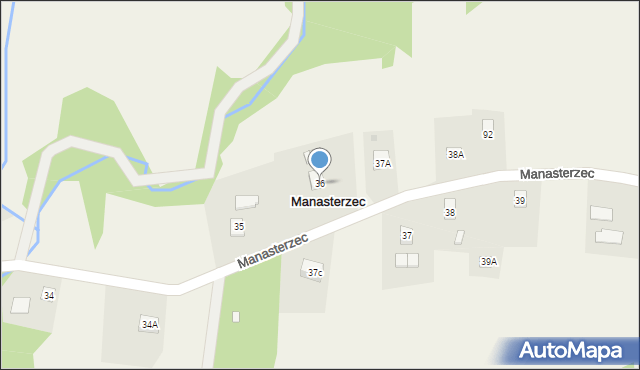 Manasterzec, Manasterzec, 36, mapa Manasterzec