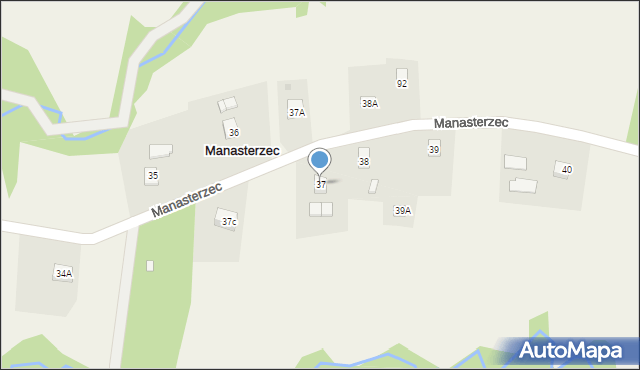 Manasterzec, Manasterzec, 37, mapa Manasterzec