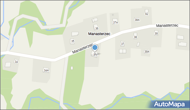 Manasterzec, Manasterzec, 37c, mapa Manasterzec