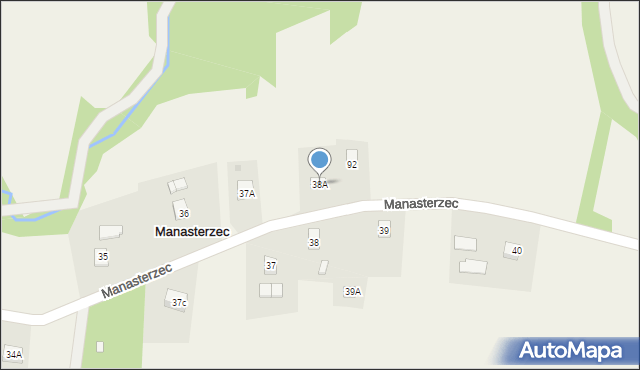 Manasterzec, Manasterzec, 38A, mapa Manasterzec