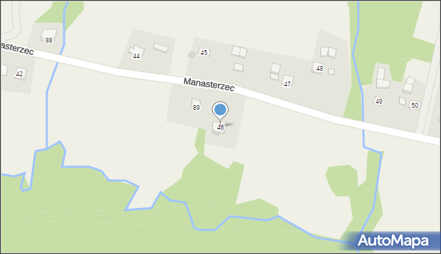Manasterzec, Manasterzec, 46, mapa Manasterzec