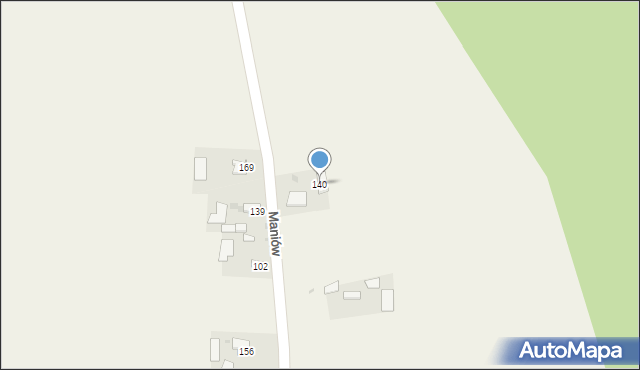 Maniów, Maniów, 140, mapa Maniów