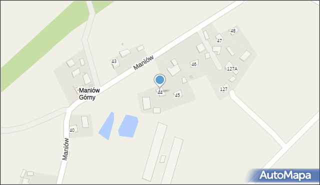 Maniów, Maniów, 44, mapa Maniów