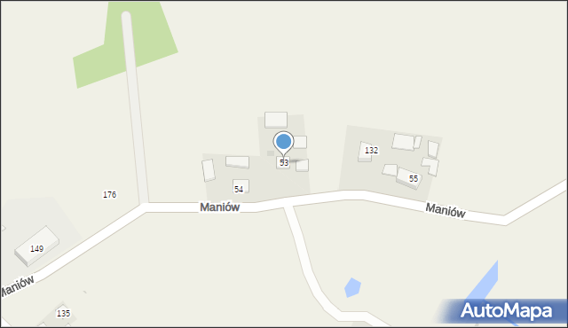 Maniów, Maniów, 53, mapa Maniów