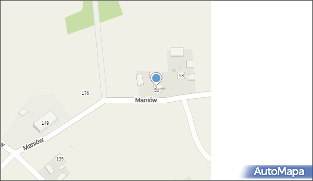 Maniów, Maniów, 54, mapa Maniów