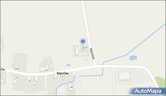 Maniów, Maniów, 15, mapa Maniów