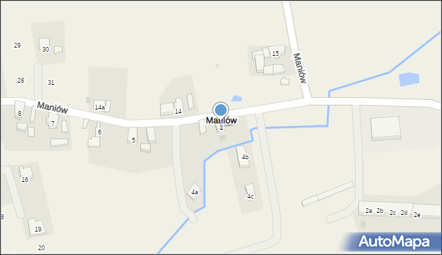 Maniów, Maniów, 4, mapa Maniów