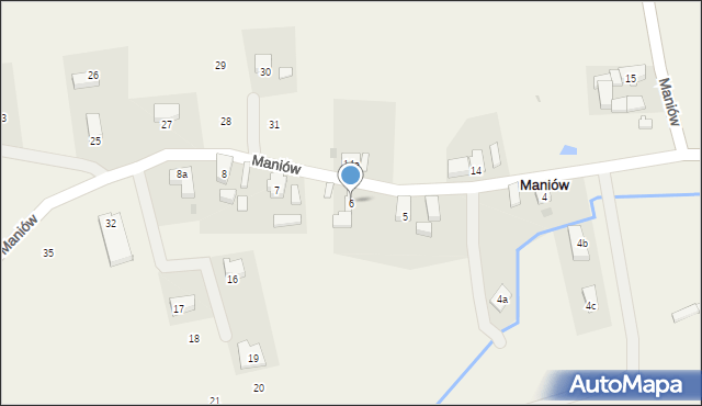 Maniów, Maniów, 6, mapa Maniów