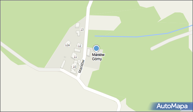 Maniów, Maniów, 9, mapa Maniów