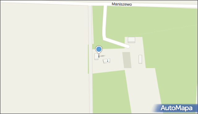Maniszewo, Maniszewo, 8, mapa Maniszewo