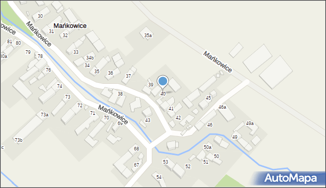 Mańkowice, Mańkowice, 40, mapa Mańkowice
