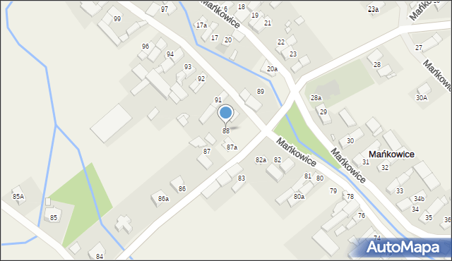 Mańkowice, Mańkowice, 88, mapa Mańkowice