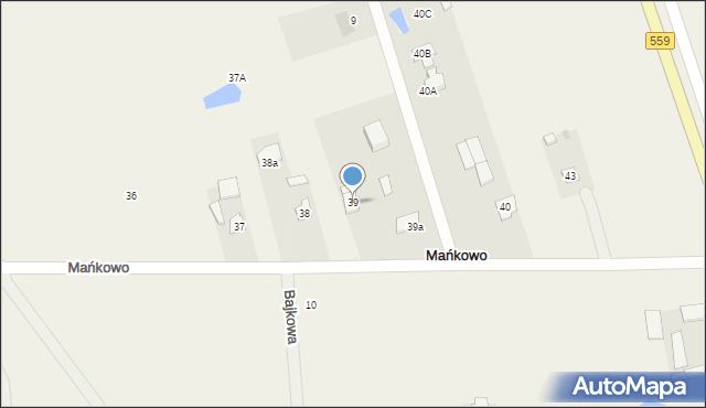 Mańkowo, Mańkowo, 39, mapa Mańkowo